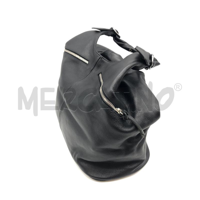 BORSA DONNA GENNI NERA ZIP | Mercatino dell'Usato Roma somalia 3