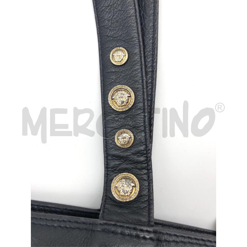 BORSA DONNA GIANNI VERSACE BLU NAVY  | Mercatino dell'Usato Roma somalia 4