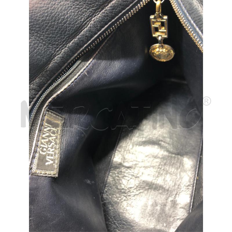 BORSA DONNA GIANNI VERSACE BLU NAVY  | Mercatino dell'Usato Roma somalia 5