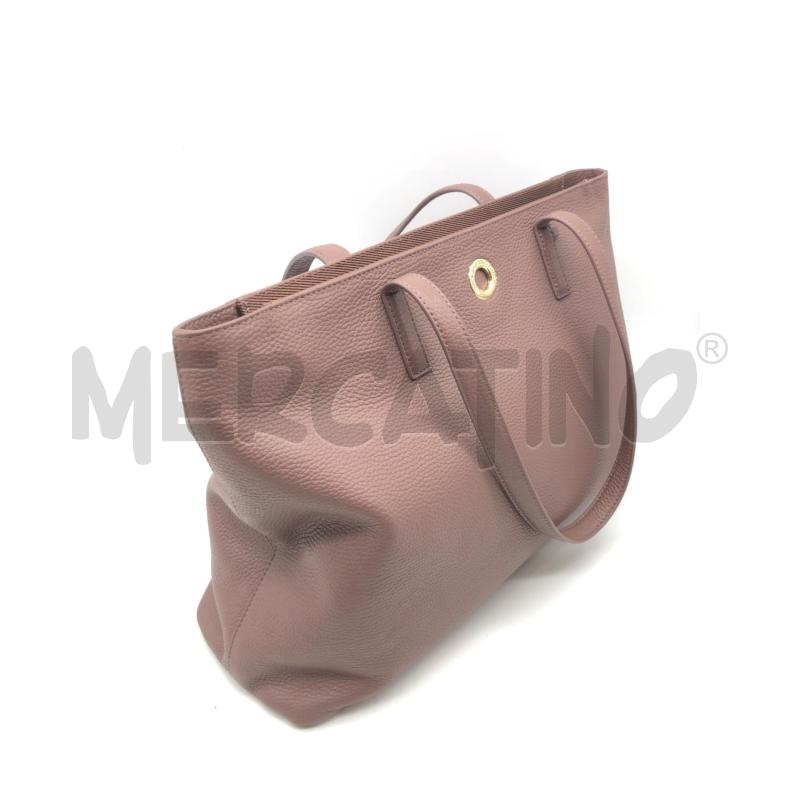 BORSA DONNA MANDARINA DUCK  ROSA ANTICO PELLE  | Mercatino dell'Usato Roma somalia 3
