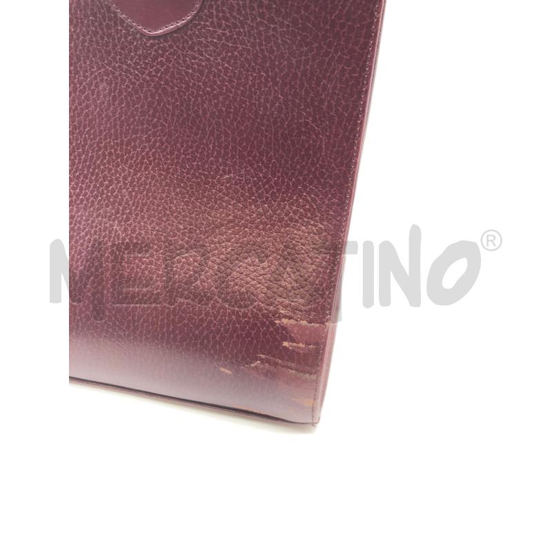 BORSA DONNA MUST DE CARTIER BORDEAUX RIGIDA  | Mercatino dell'Usato Roma somalia 3
