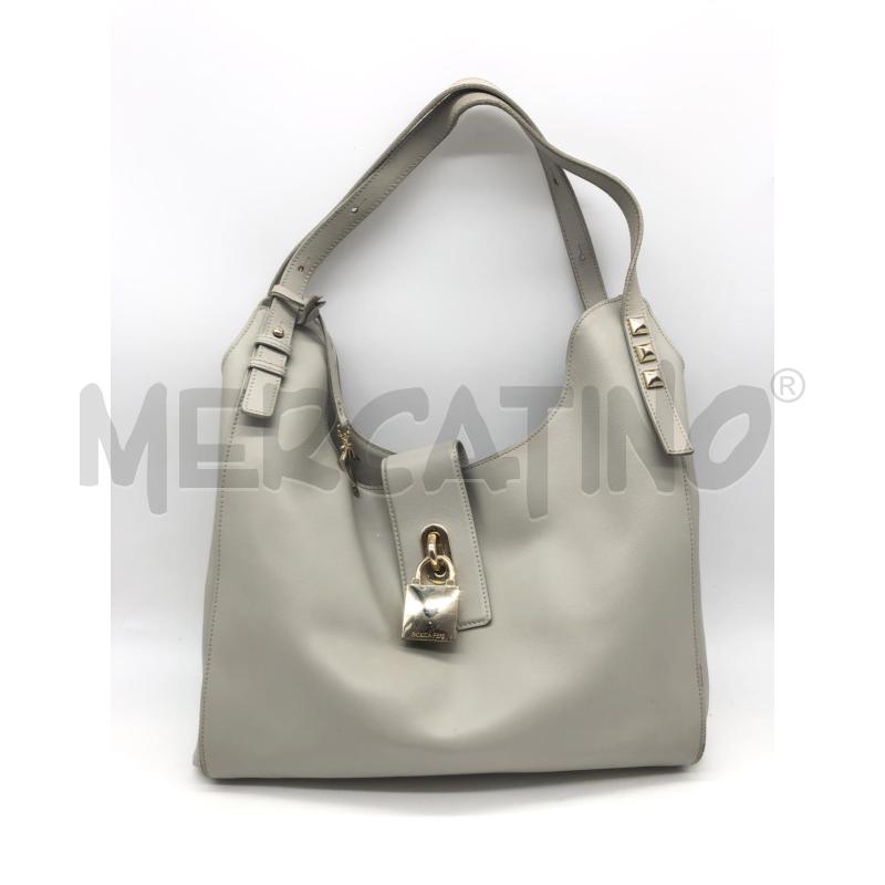 BORSA DONNA PATRIZIA PEPE GRIGIA LUCCHETTO  | Mercatino dell'Usato Roma somalia 1