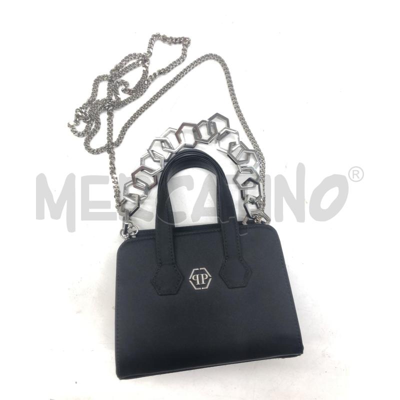BORSA DONNA PHILIPP PLEIN NERA MINI | Mercatino dell'Usato Roma somalia 1