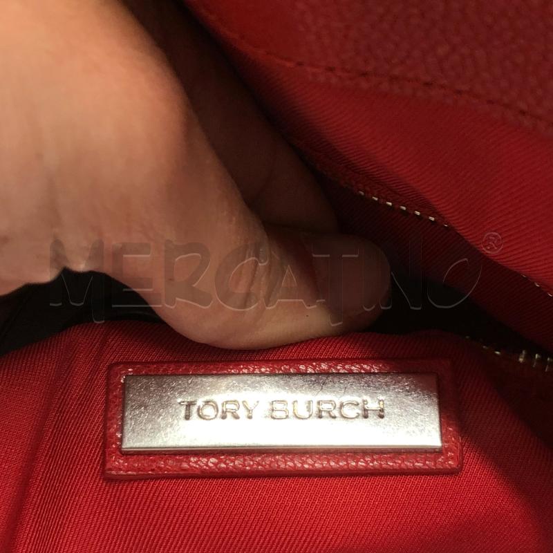 BORSA DONNA TORY BURCH ROSSA TRAPUNTATA TOTE  | Mercatino dell'Usato Roma somalia 4