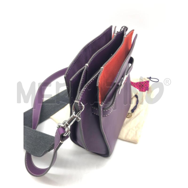 BORSA DONNA TORY BURCH VIOLA  | Mercatino dell'Usato Roma somalia 4