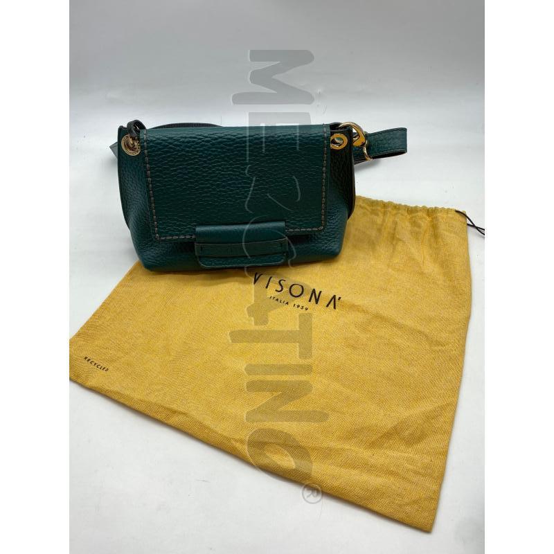 BORSA DONNA VISONA' VERDE BOSCO | Mercatino dell'Usato Roma somalia 1