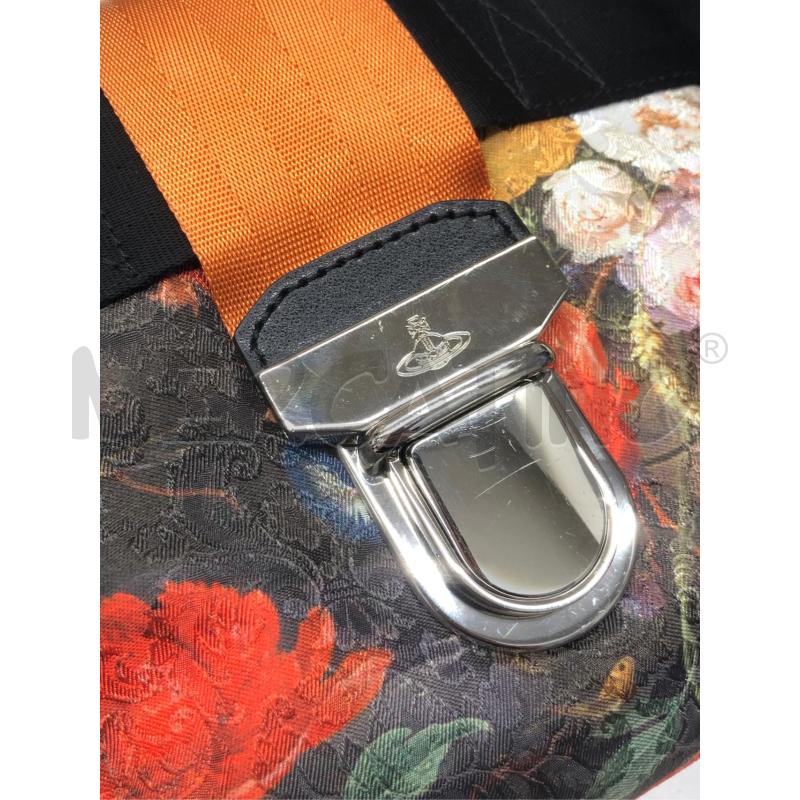 BORSA DONNA VIVIENNE WESTWOOD VERDE FIORI ARANCIO  | Mercatino dell'Usato Roma somalia 3