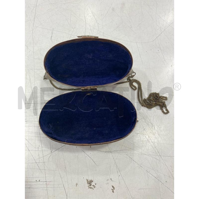 BORSA DORATA INTERNO BLU | Mercatino dell'Usato Roma somalia 2