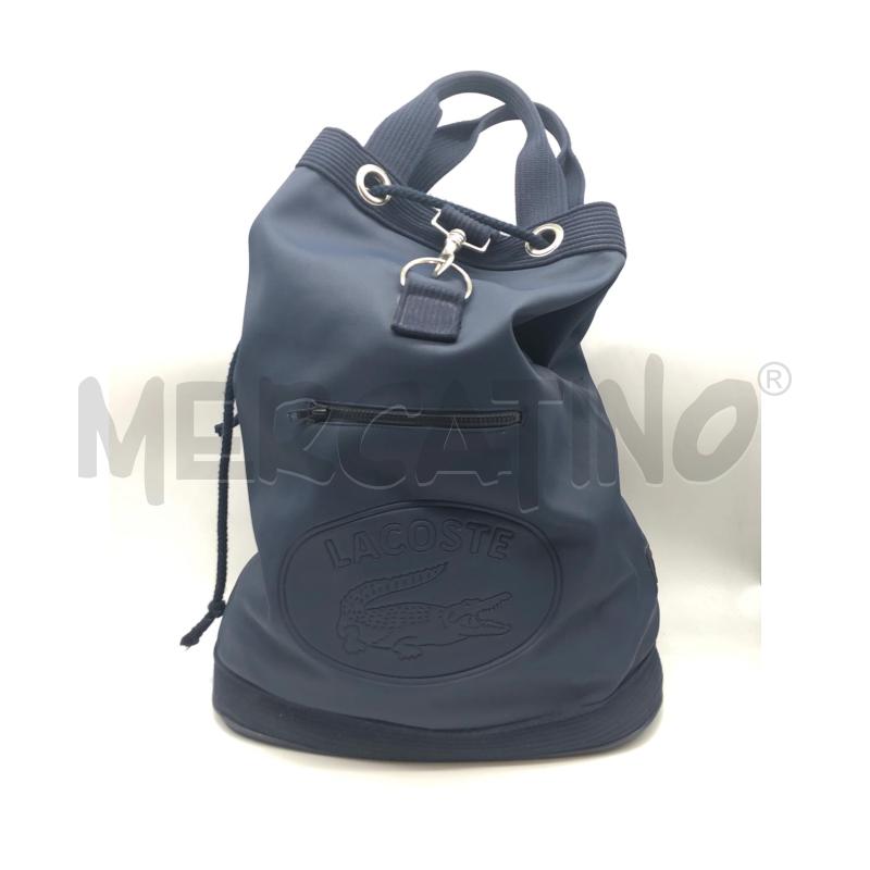 BORSONE LACOSTE BLU  | Mercatino dell'Usato Roma somalia 1