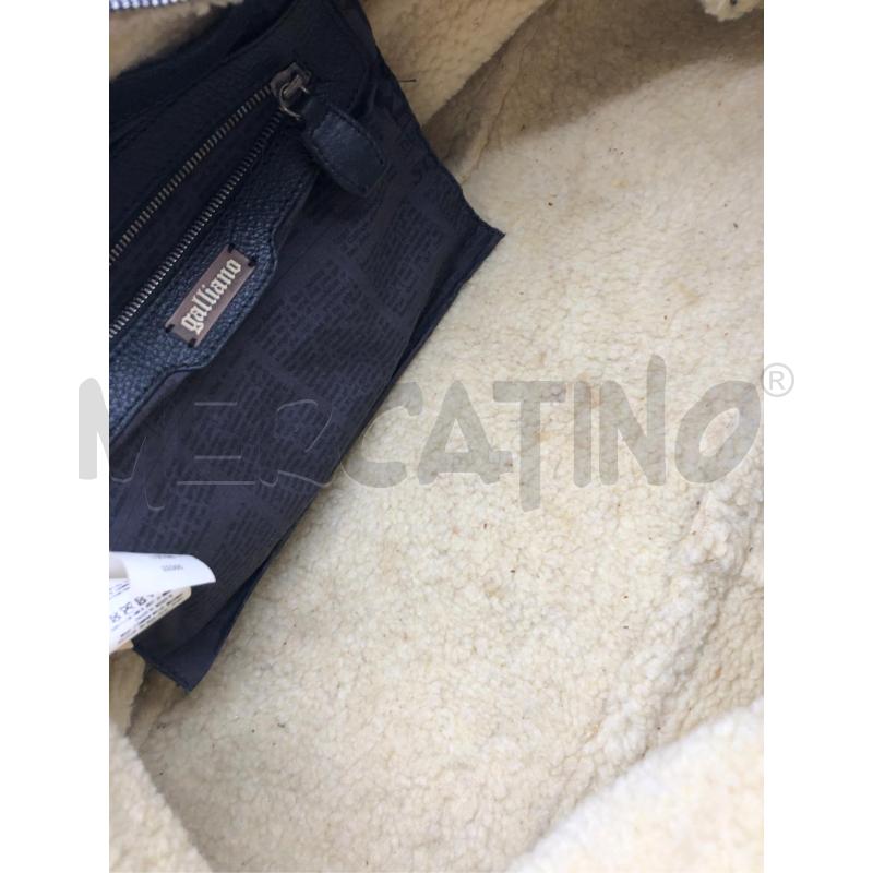 BORSONE PELLE GALLIANO NERO PROF PELO  | Mercatino dell'Usato Roma somalia 5