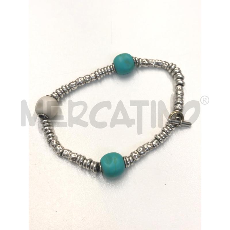 BRACCIALE DODO KIT GRANELLI AZZURRE E BIANCO | Mercatino dell'Usato Roma somalia 1