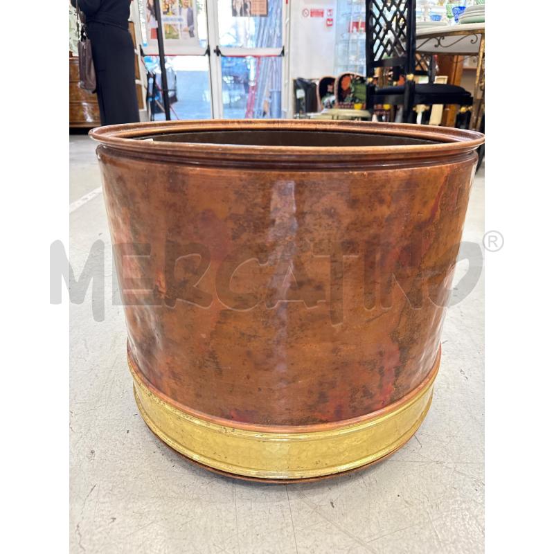 CACHEPOT RAME  FASCIA OTTONATA  | Mercatino dell'Usato Roma somalia 4