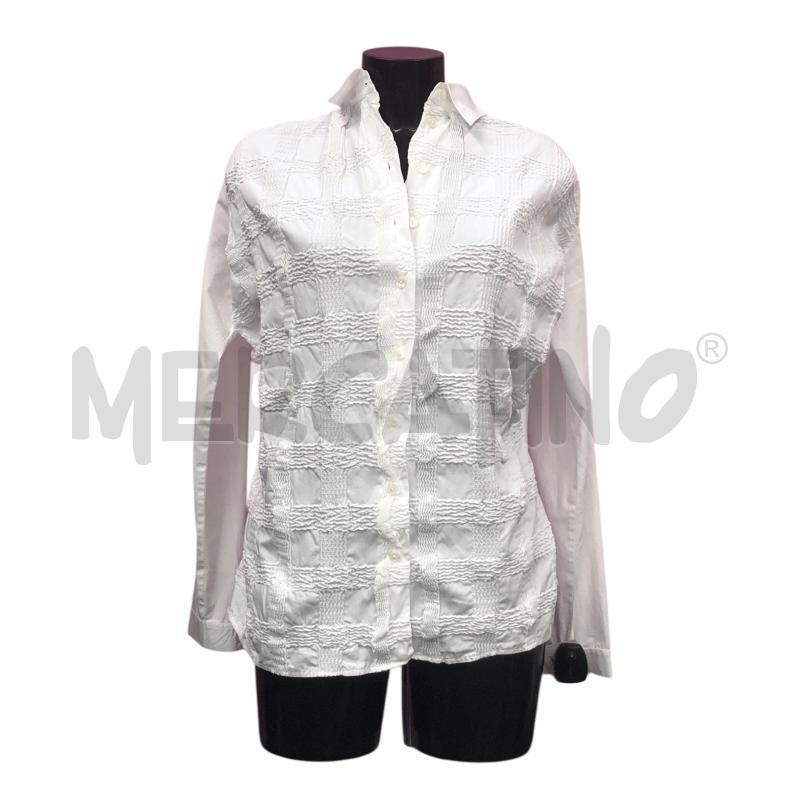 CAMICIA DONNA ANNE FONTAINE BIANCA RICAMI QUADR | Mercatino dell'Usato Roma somalia 1