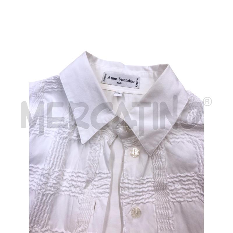 CAMICIA DONNA ANNE FONTAINE BIANCA RICAMI QUADR | Mercatino dell'Usato Roma somalia 4