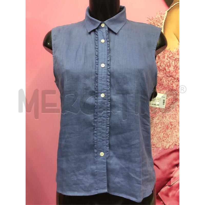CAMICIA DONNA ASPESI AZZURRA LINO | Mercatino dell'Usato Roma somalia 1