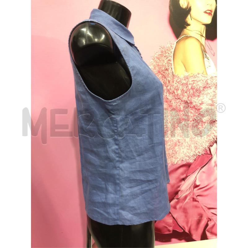CAMICIA DONNA ASPESI AZZURRA LINO | Mercatino dell'Usato Roma somalia 2