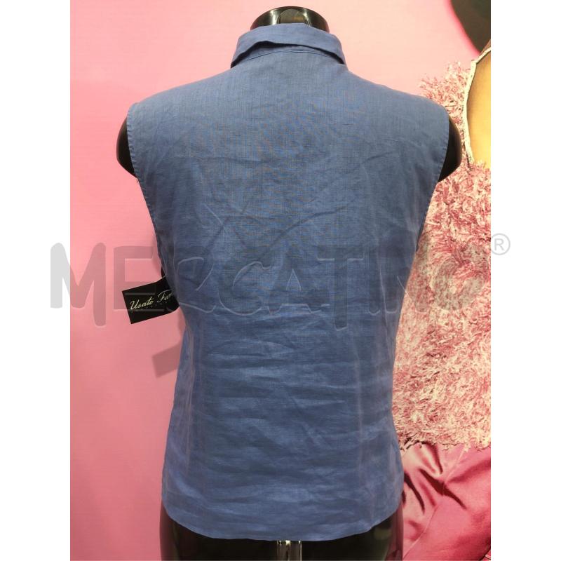 CAMICIA DONNA ASPESI AZZURRA LINO | Mercatino dell'Usato Roma somalia 3
