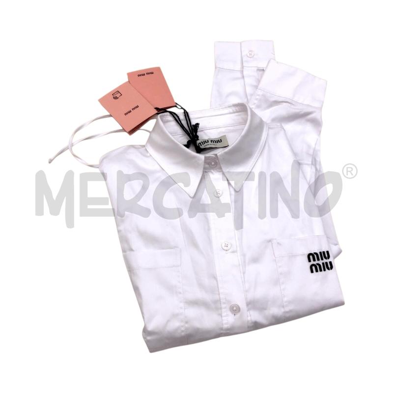 CAMICIA DONNA MIU MIU BIANCA NEW COULISSE  | Mercatino dell'Usato Roma somalia 1