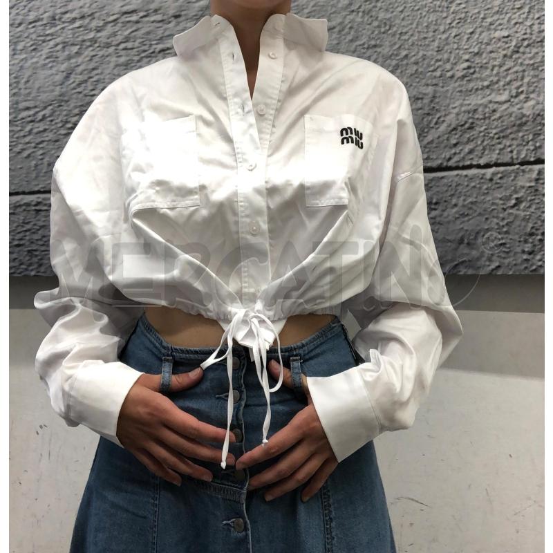 CAMICIA DONNA MIU MIU BIANCA NEW COULISSE  | Mercatino dell'Usato Roma somalia 2