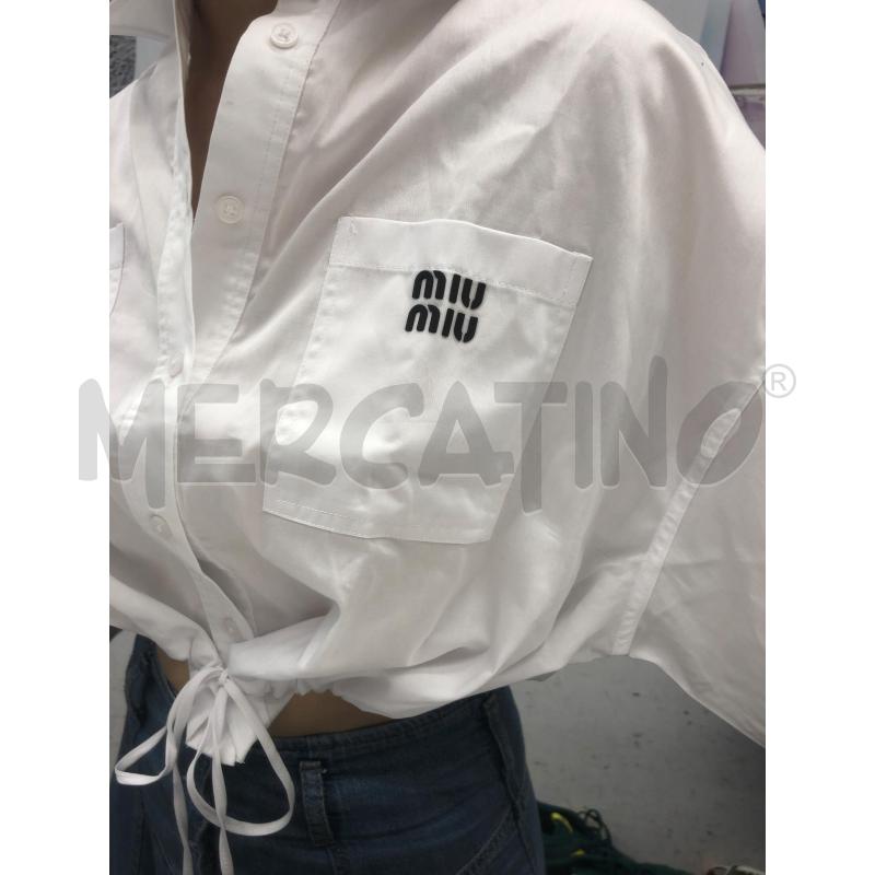 CAMICIA DONNA MIU MIU BIANCA NEW COULISSE  | Mercatino dell'Usato Roma somalia 3