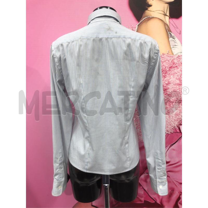CAMICIA DONNA RALPH LAUREN RIGA BIANCA AZZURRA  | Mercatino dell'Usato Roma somalia 4