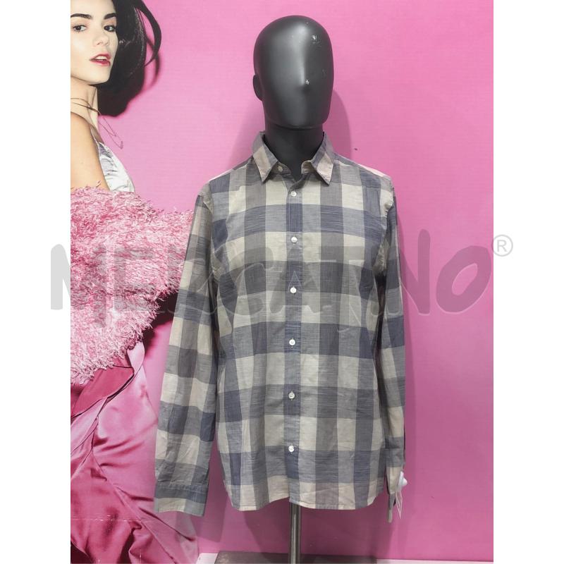 CAMICIA UOMO AQUASCUTUM BEIGE QUADRO  | Mercatino dell'Usato Roma somalia 1