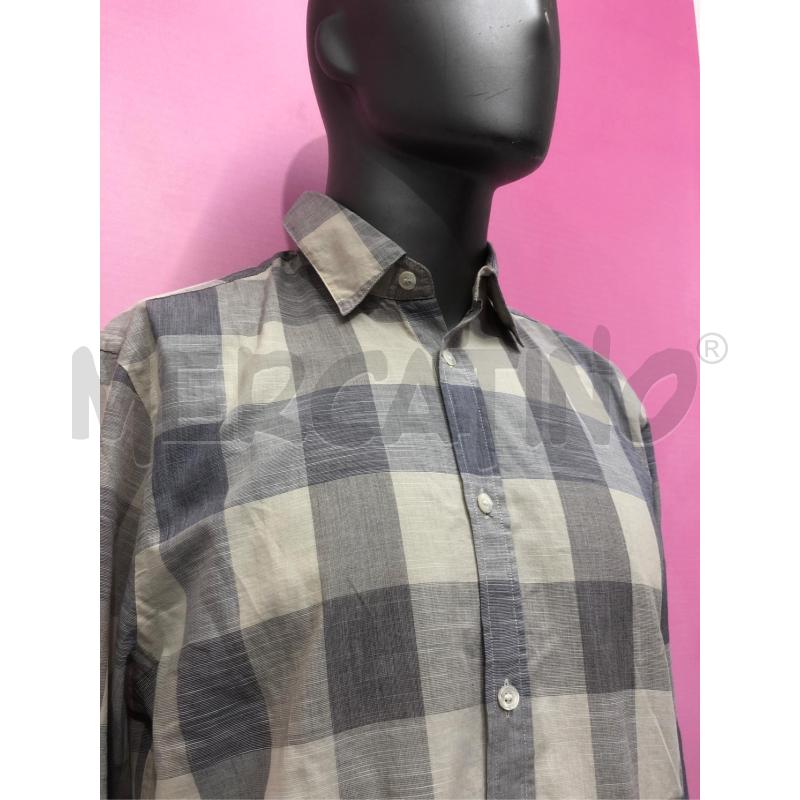 CAMICIA UOMO AQUASCUTUM BEIGE QUADRO  | Mercatino dell'Usato Roma somalia 2