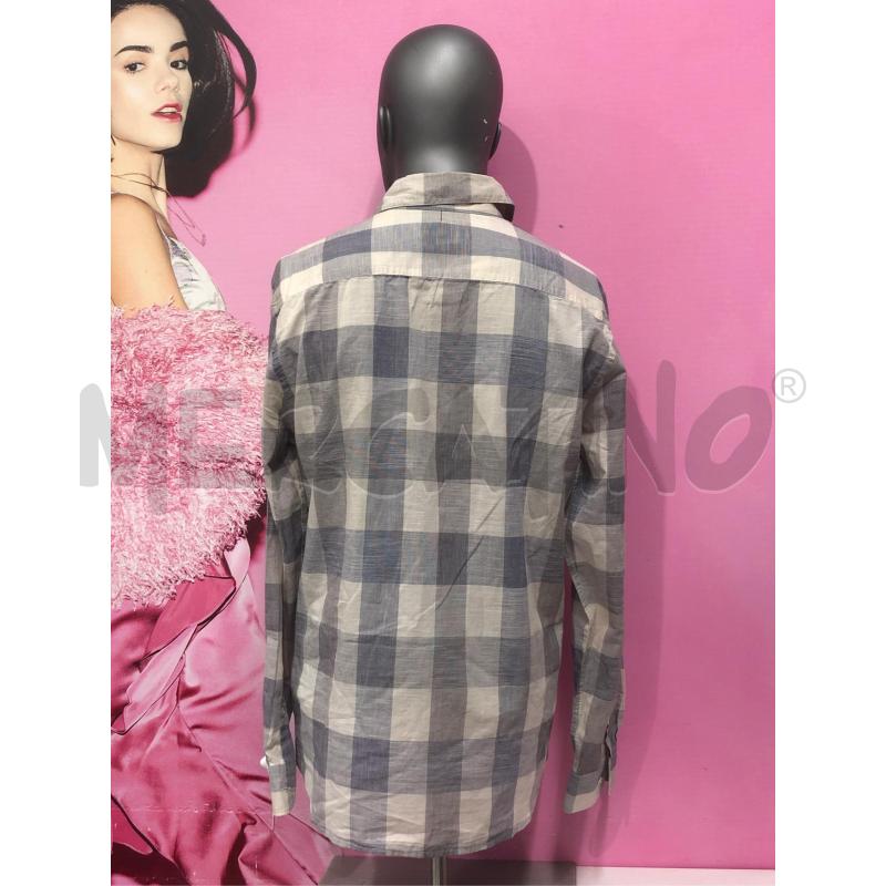CAMICIA UOMO AQUASCUTUM BEIGE QUADRO  | Mercatino dell'Usato Roma somalia 4