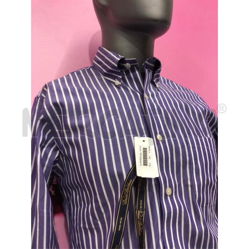 CAMICIA UOMO BROOKS BROTHERS VIOLA RIGA BIANC NEW  | Mercatino dell'Usato Roma somalia 2
