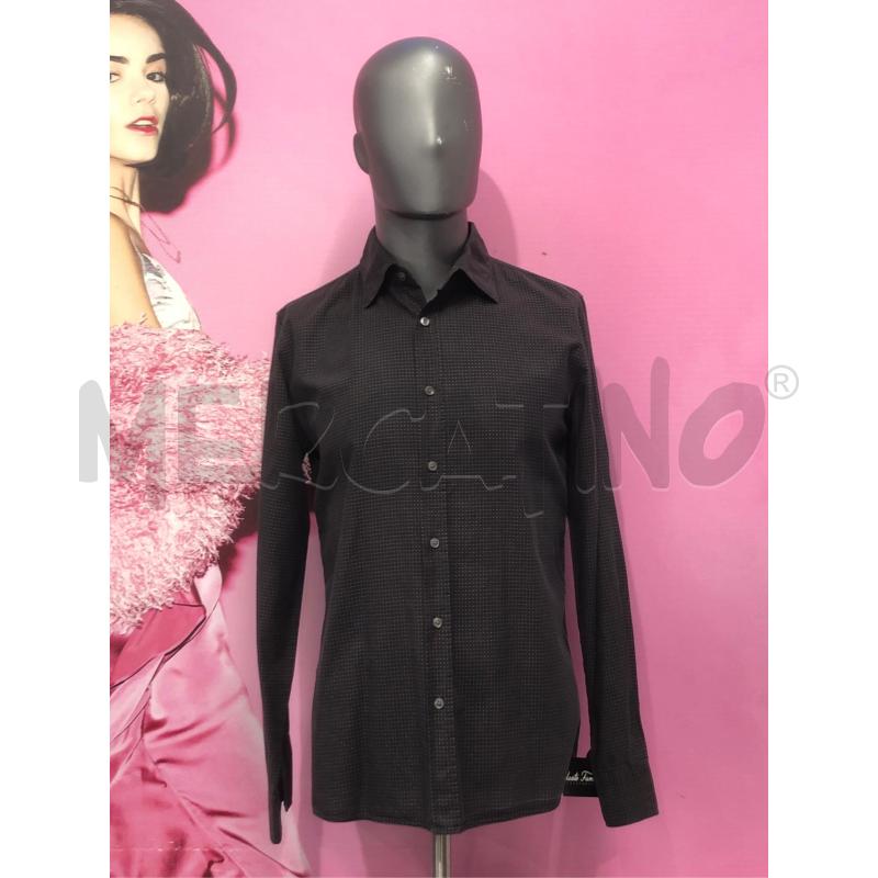 CAMICIA UOMO HUGO BOSS MARRONE PALLINI  | Mercatino dell'Usato Roma somalia 1