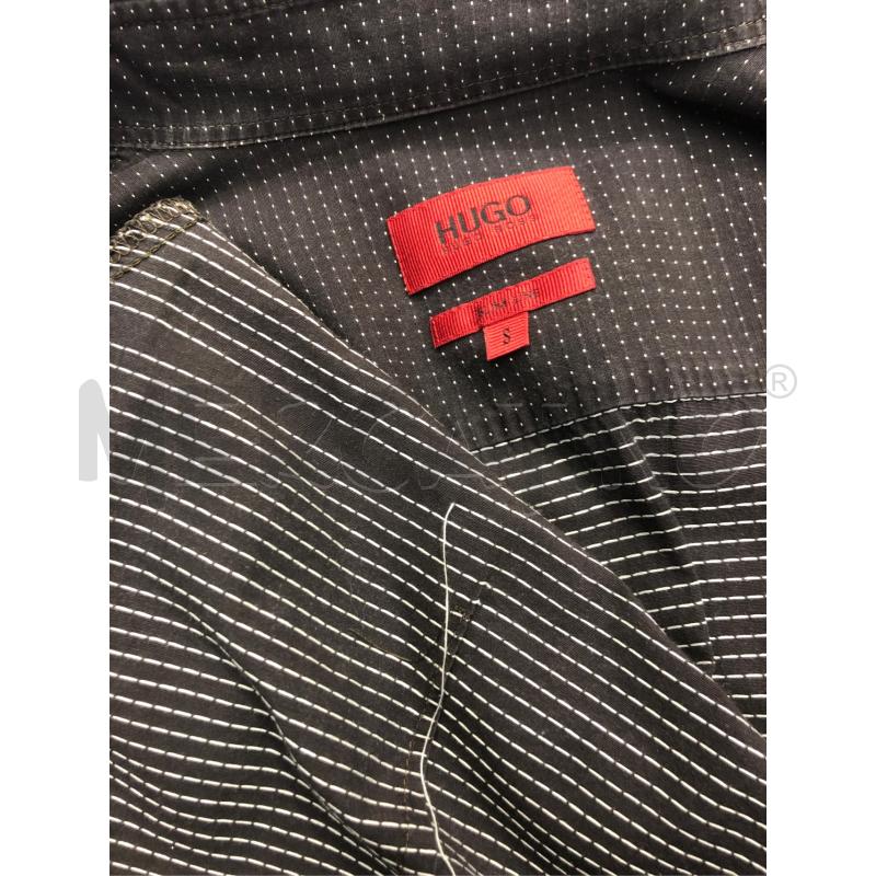 CAMICIA UOMO HUGO BOSS MARRONE PALLINI  | Mercatino dell'Usato Roma somalia 5