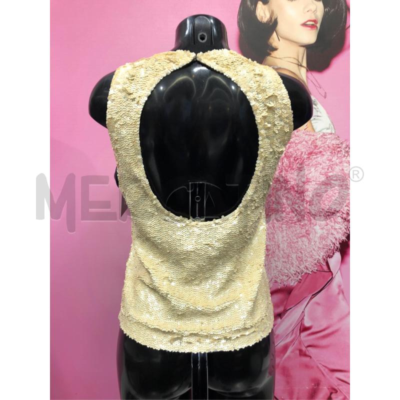 CANOTTA DONNA PAROSH BEIGE PAILLETTES  | Mercatino dell'Usato Roma somalia 3