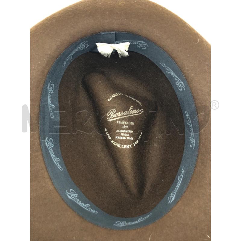 CAPPELLO DONNA BORSALINO MARRONE  | Mercatino dell'Usato Roma somalia 4