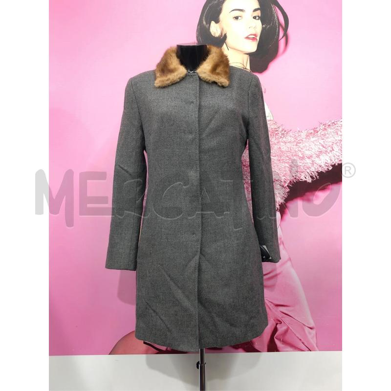 CAPPOTTO DONNA DOLCE&GABBANA GRIGIO COLLO VISONE | Mercatino dell'Usato Roma somalia 1