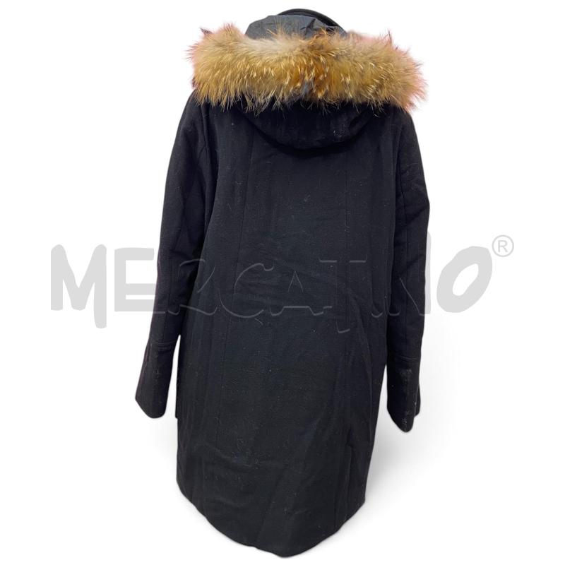 CAPPOTTO DONNA MARELLA NERO CAPP PELLICCIA | Mercatino dell'Usato Roma somalia 3
