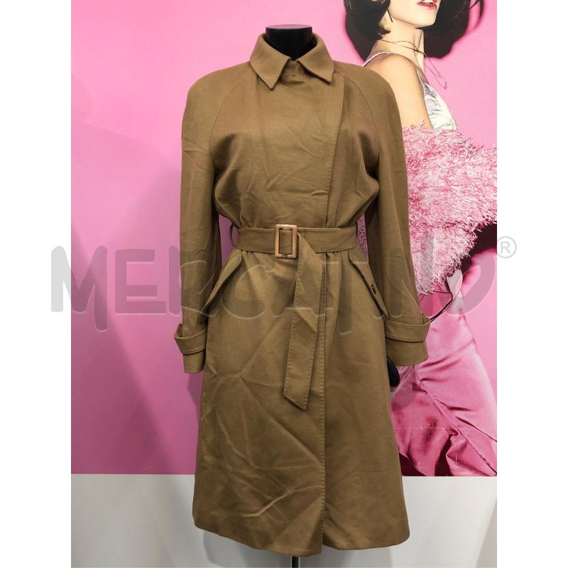 CAPPOTTO DONNA ROSALBA VALENTINI BEIGE CASHMERE CINTA | Mercatino dell'Usato Roma somalia 1