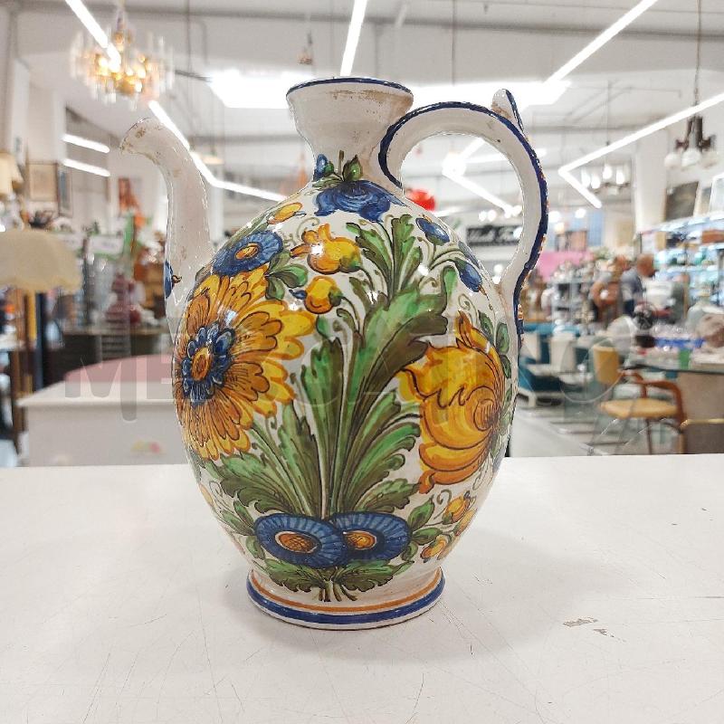 CARAFFA CASTELLI FIORI BLU GIALLI | Mercatino dell'Usato Roma somalia 1