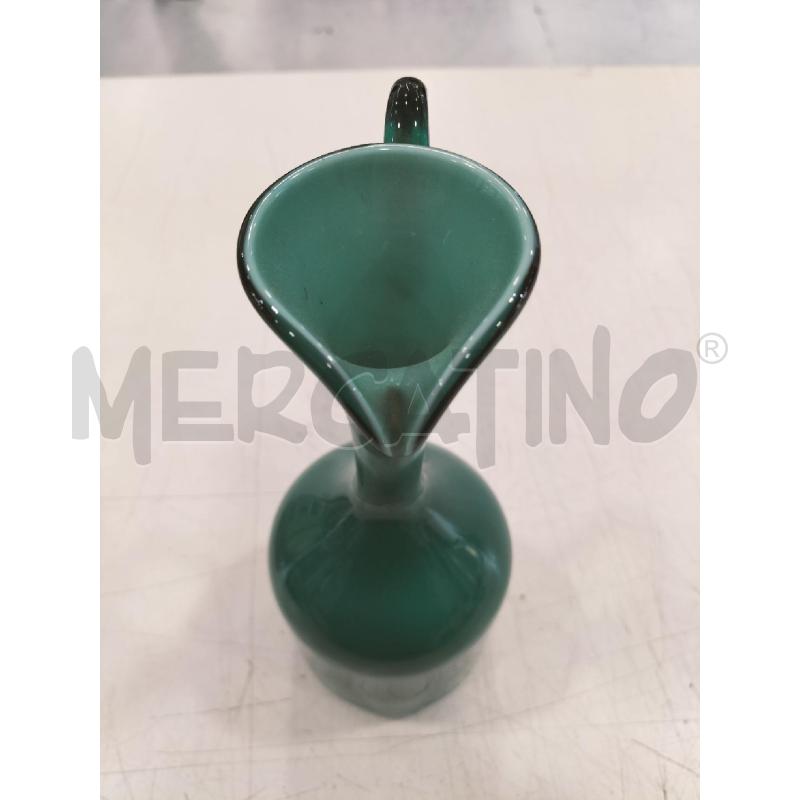 CARAFFA VETRO INCAMICIATO VERDE PETROLIO  | Mercatino dell'Usato Roma somalia 2
