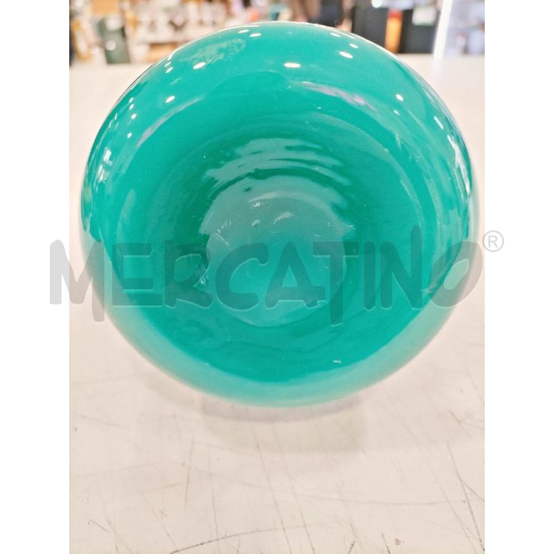 CARAFFA VETRO INCAMICIATO VERDE PETROLIO  | Mercatino dell'Usato Roma somalia 3