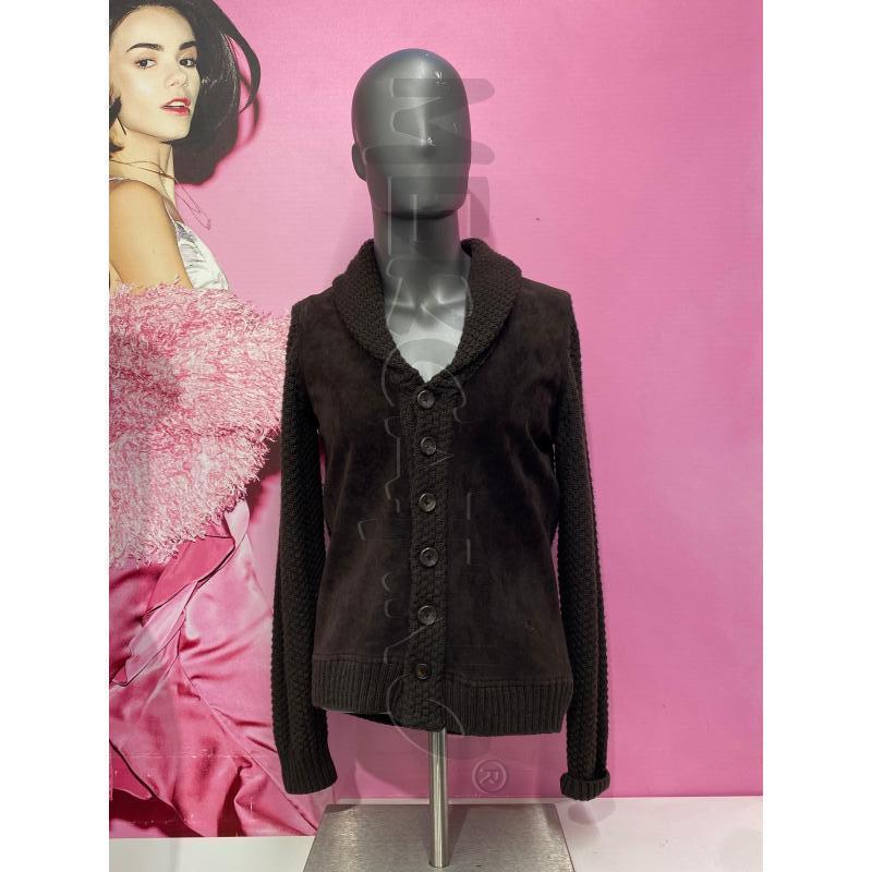CARDIGAN UOMO ATPCO MARRONE KNIT PART SCAMO  | Mercatino dell'Usato Roma somalia 1