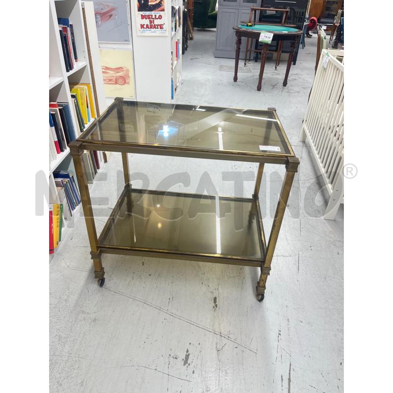 CARRELLO OTTONE 2/R VETRO FUME | Mercatino dell'Usato Roma somalia 1