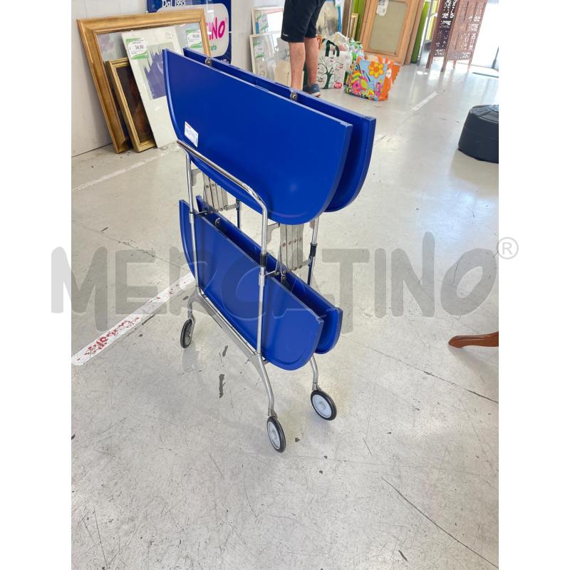 CARRELLO  PIEGHEVOLE KARTELL BLU  | Mercatino dell'Usato Roma somalia 1