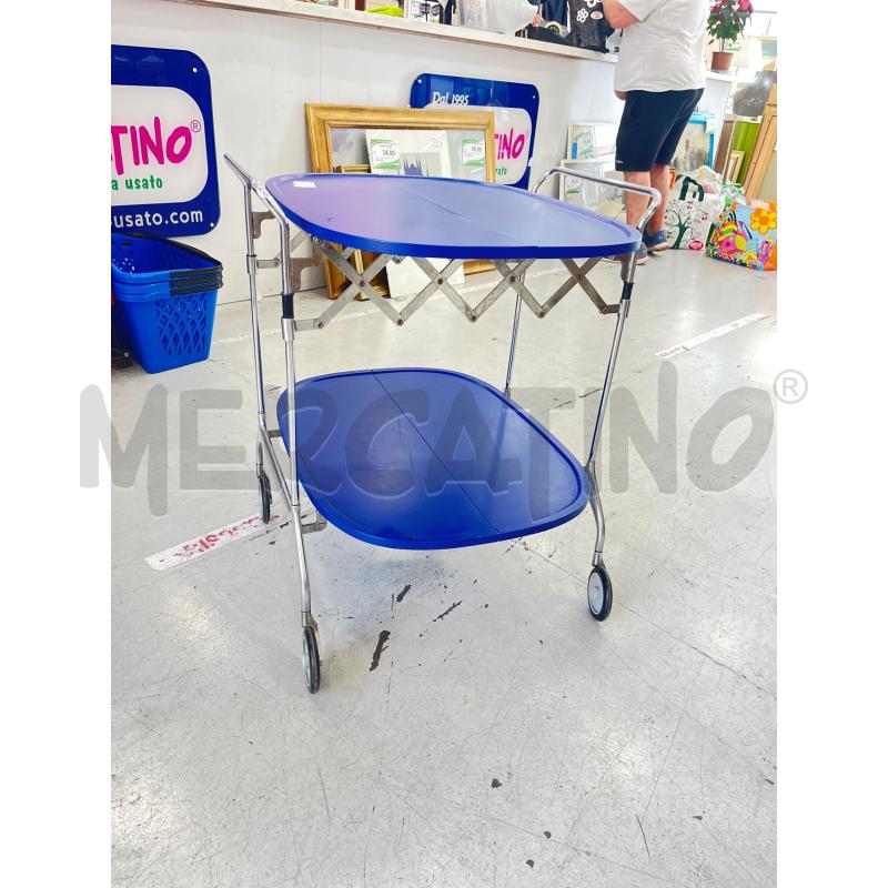 CARRELLO  PIEGHEVOLE KARTELL BLU  | Mercatino dell'Usato Roma somalia 2