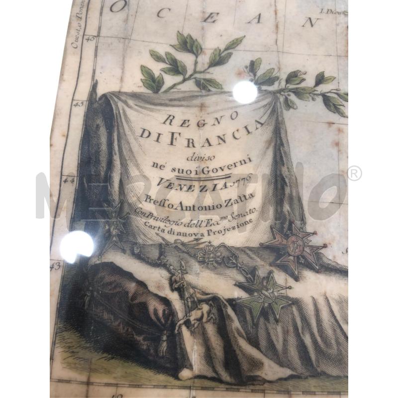 CARTINA PERGAMENA VENEZIANA REGNO DI FRANCIA | Mercatino dell'Usato Roma somalia 2