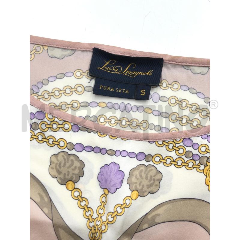 CASACCA DONNA LUISA SPAGNOLI ROSA CATENE SETA  | Mercatino dell'Usato Roma somalia 4