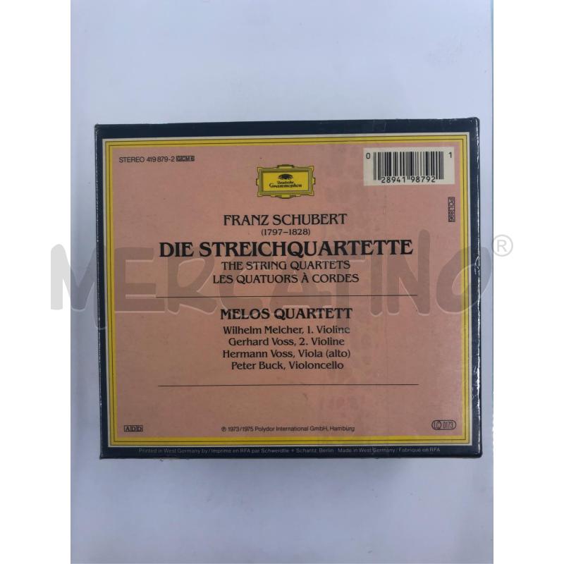 CD BOX FRANX SCHUBERT STRING QUARTETS | Mercatino dell'Usato Roma somalia 2