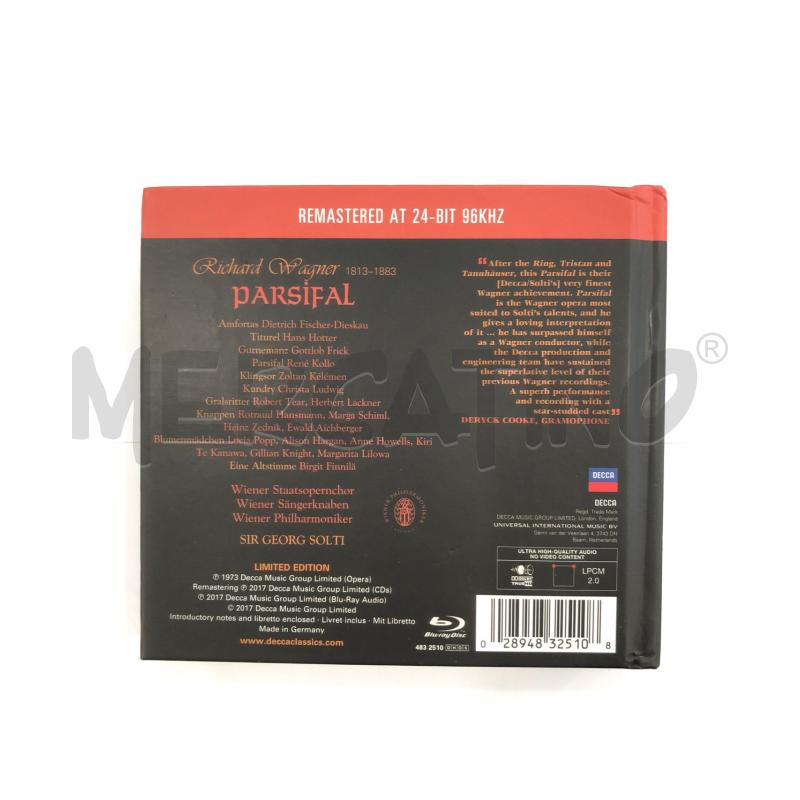 CD COFANETT WAGNER PARSIFAL 4CD+BLU RAY | Mercatino dell'Usato Roma somalia 2