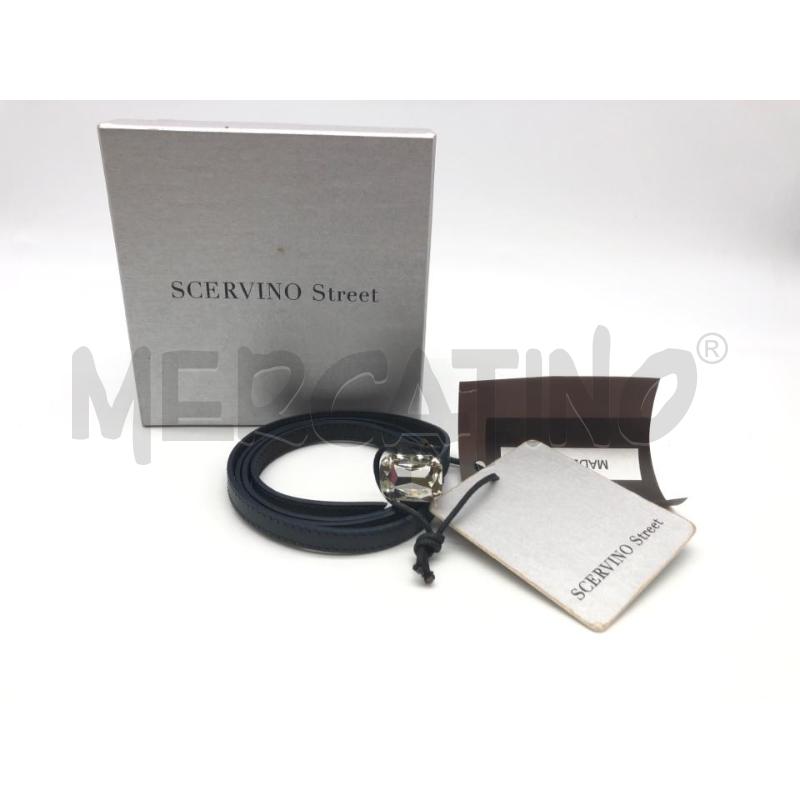 CINTURA DONNA SCERVINO STREET BLU SOTTILE NEW  | Mercatino dell'Usato Roma somalia 1