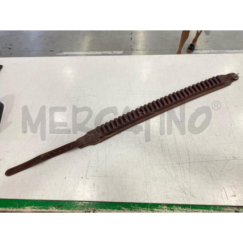 CINTURONE PORTA CARTUCCE PELLE MARRONE | Mercatino dell'Usato Roma somalia 1