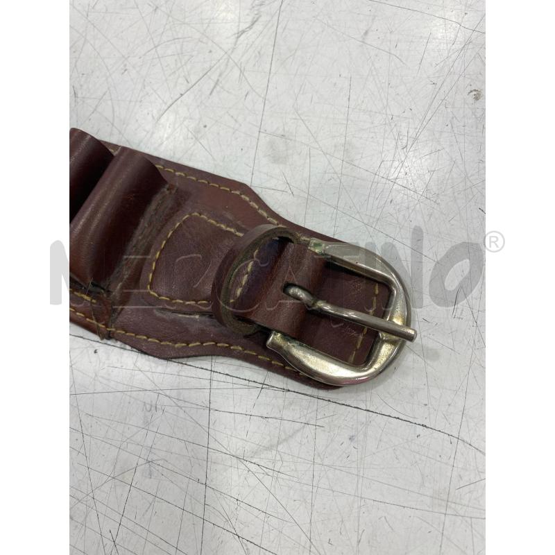 CINTURONE PORTA CARTUCCE PELLE MARRONE | Mercatino dell'Usato Roma somalia 2